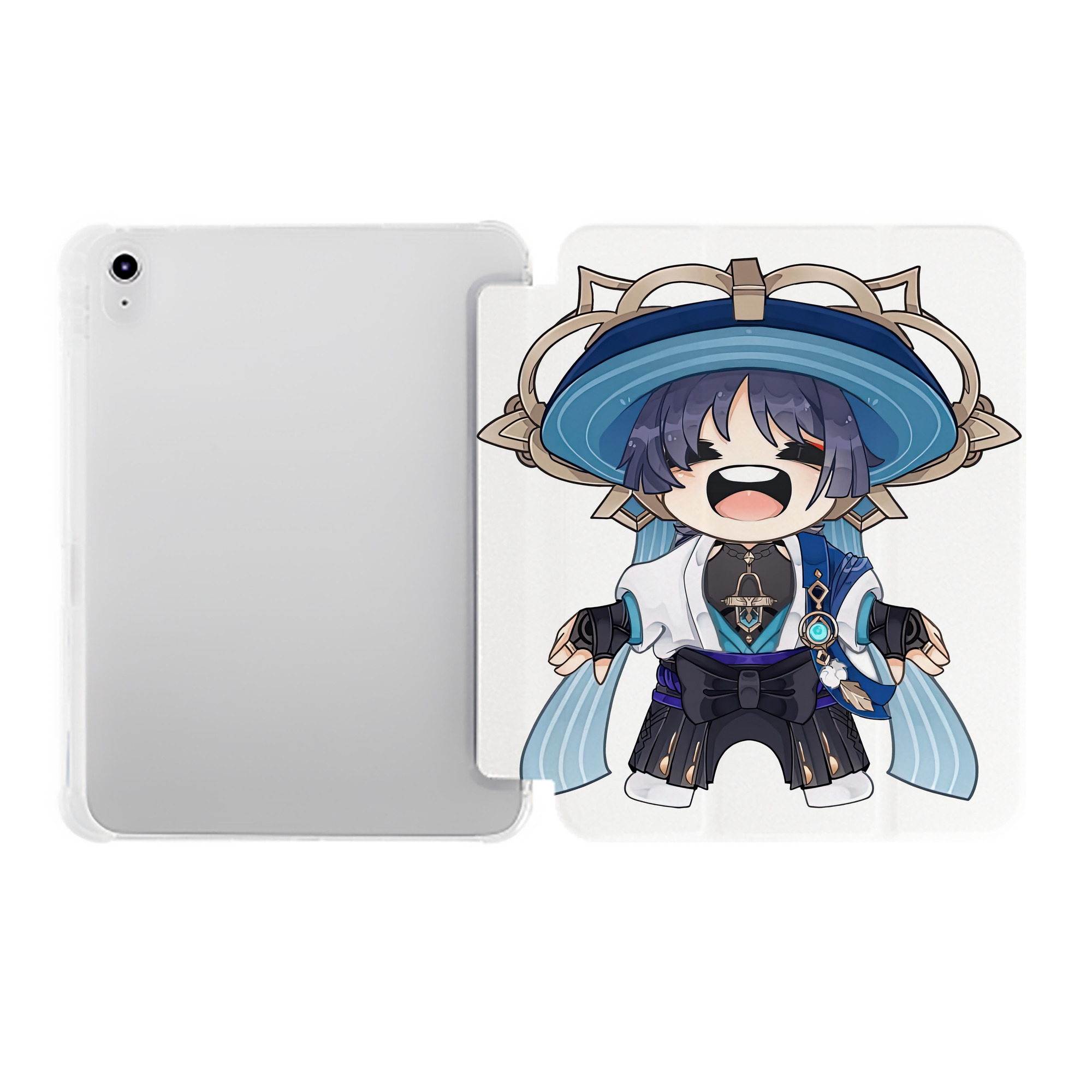 げんし神 さんペい genshin Sanpei IPad ケース ペン収納付き 三つ折りスタンド PUレザー×シリコン 対応機種9.5/10.5/10.9インチ